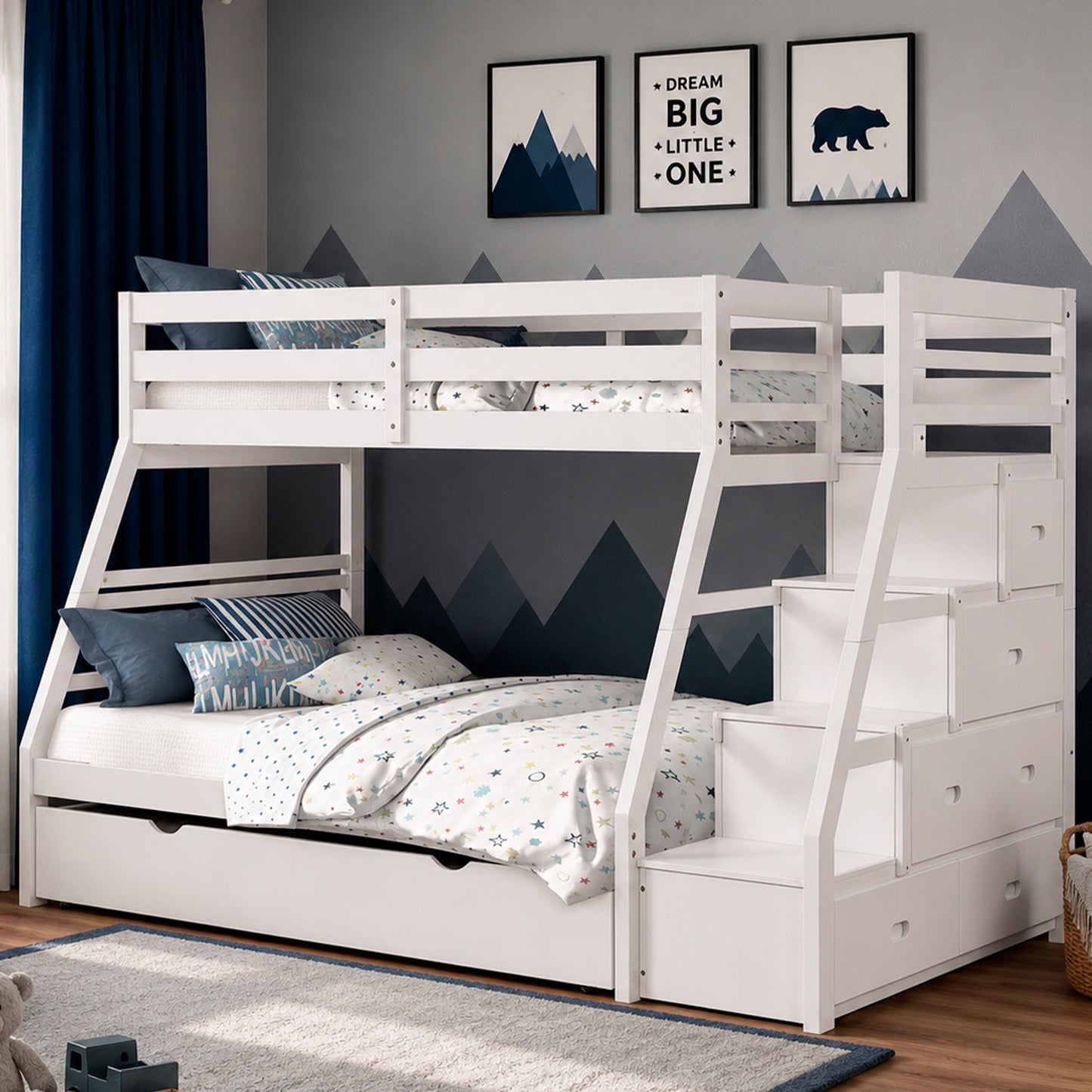 Twin/Full Bunk Bed 01