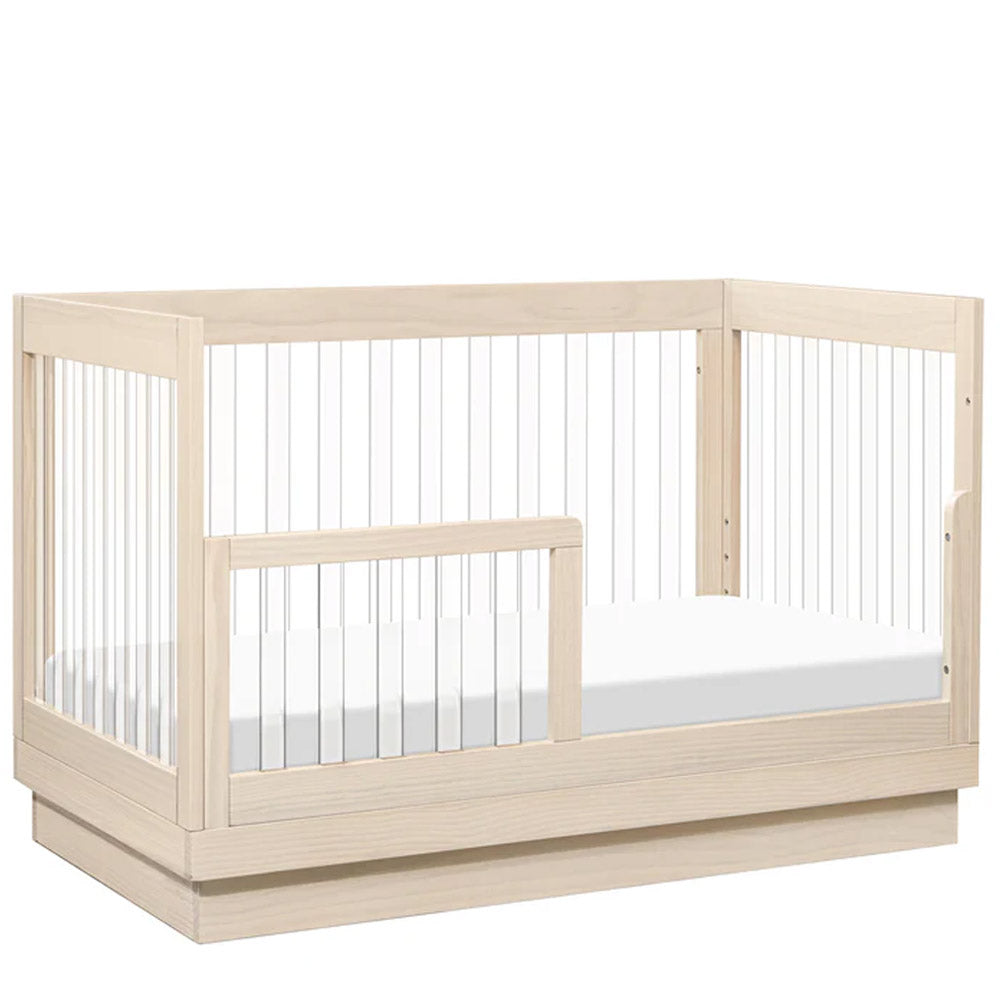 Clear View Acrylic 3-in-1 Convertible Crib with Toddler Bed Option – Los Angeles