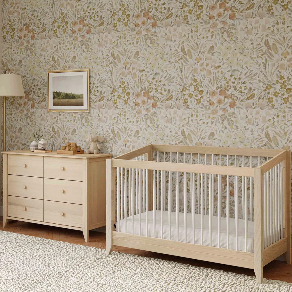 Stylish 4-in-1 baby crib for Pasadena nurseries, eco-friendly and GREENGUARD Gold certified