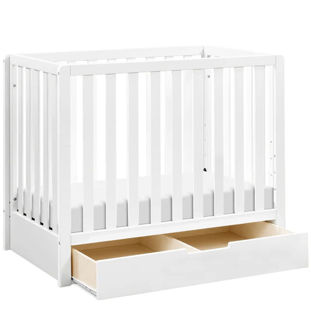 Space-saving Colby mini crib with trundle drawers for nurseries in Eagle Rock