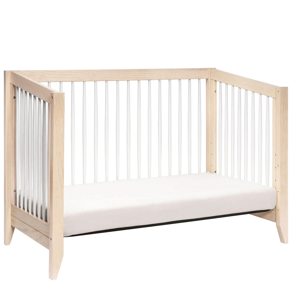 Convertible crib with toddler bed conversion kit, popular with Pasadena and LA families