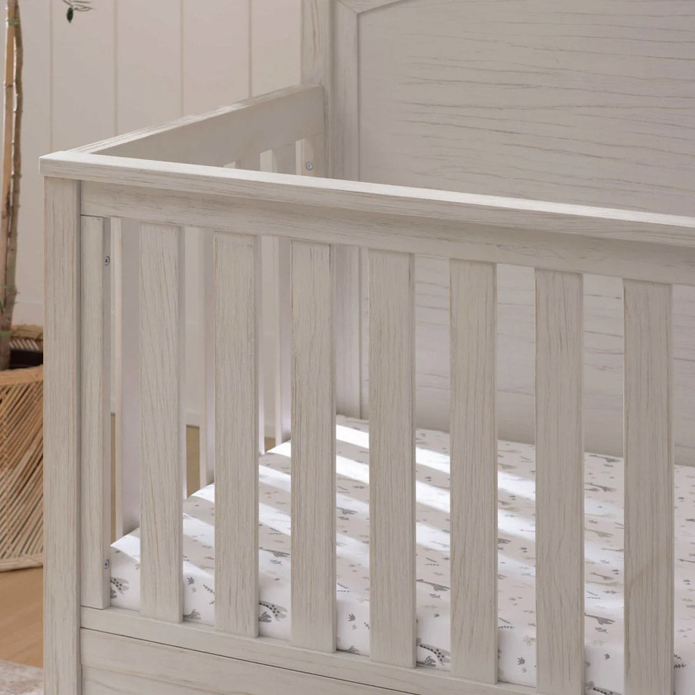 Modern white driftwood crib Hemsted – Baby furniture in Los Angeles CA