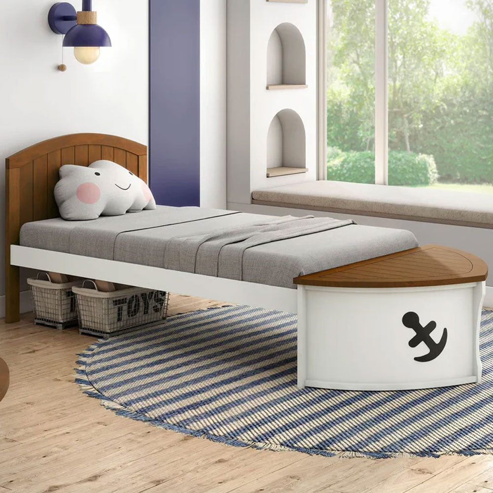 Stylish children’s twin captain bed – storage and trundle included, available at Kids & Baby Superstore Eagle Rock Los Angeles with immediate delivery
