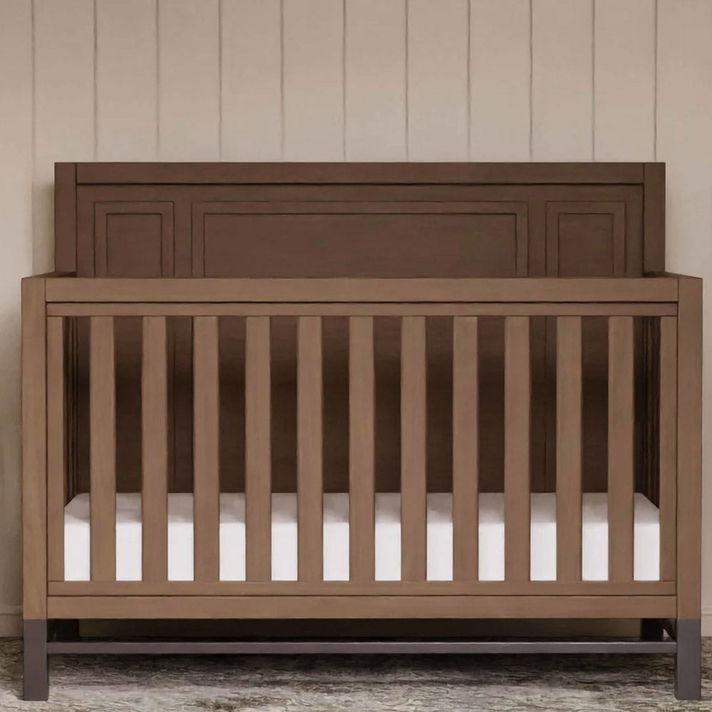 Modern driftwood crib with toddler bed conversion – Kids Furniture Los Angeles