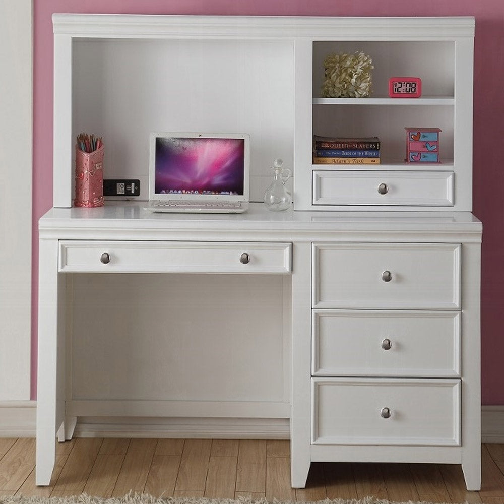 White kids writing desk with drawers for Glendale bedrooms