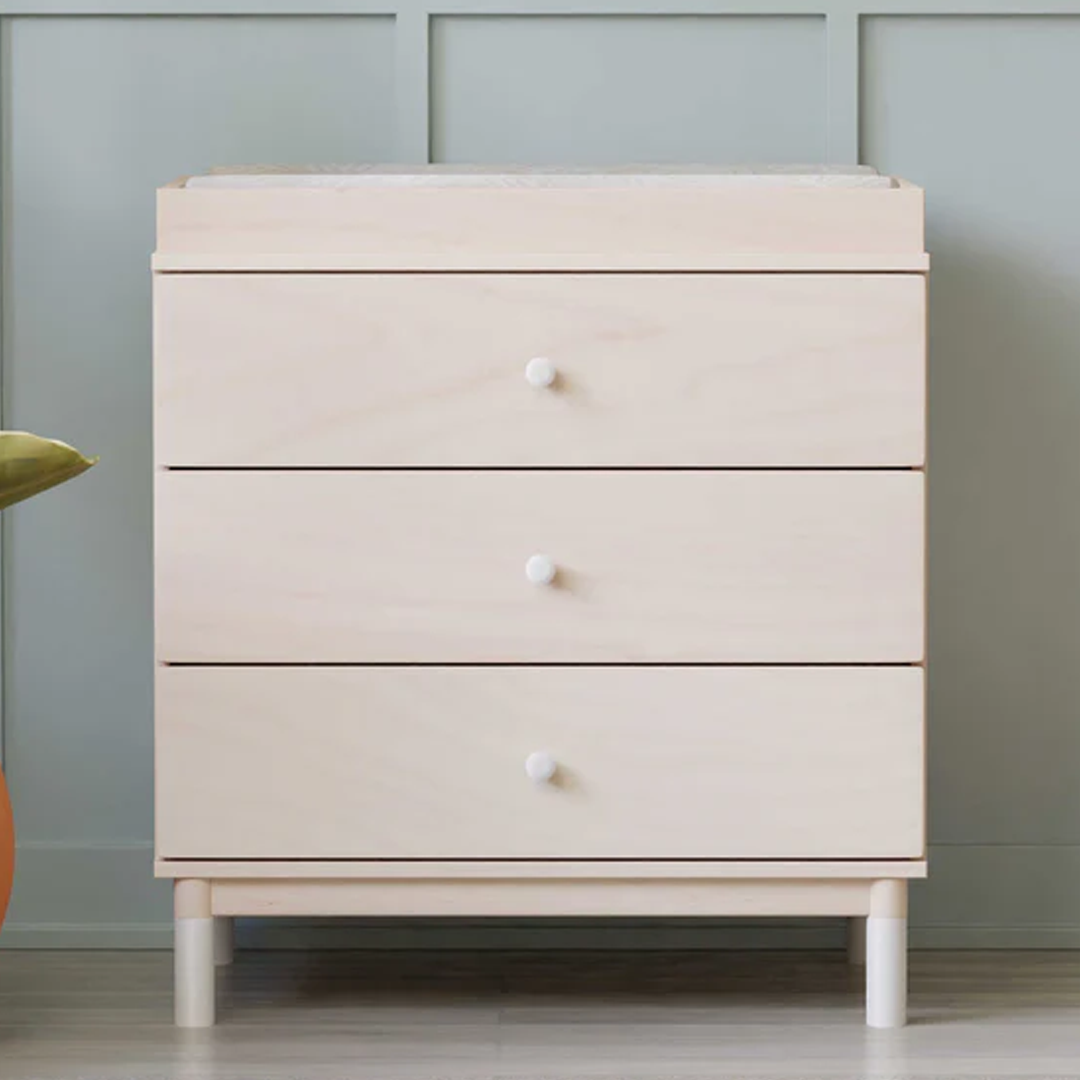 Nursery dressers and changing tables collection featuring baby dressers, nursery storage furniture, and premium nursery furniture for growing families.