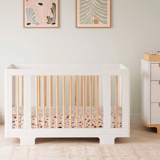 KFS-881 All-Stages® 8-in-1 Convertible Crib in White & Natural
