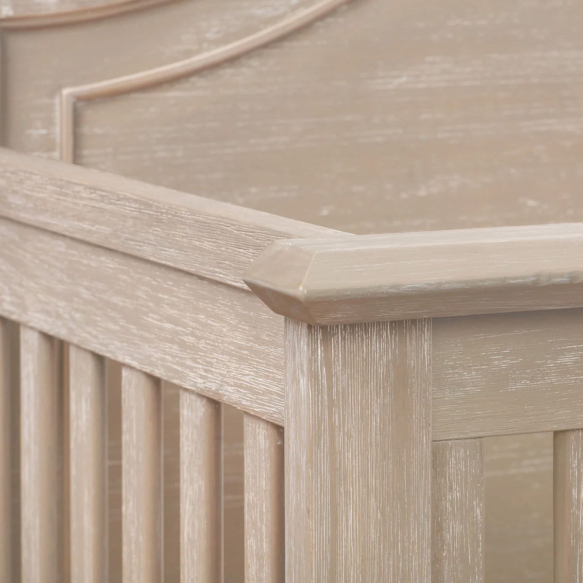 Barrow Rustic premium baby crib on display at Kids Furniture Superstore serving Los Angeles, Pasadena, and Glendale.