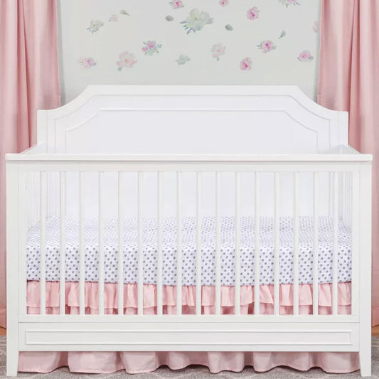 4-in-1 white baby crib with adjustable height – Los Angeles nursery furniture