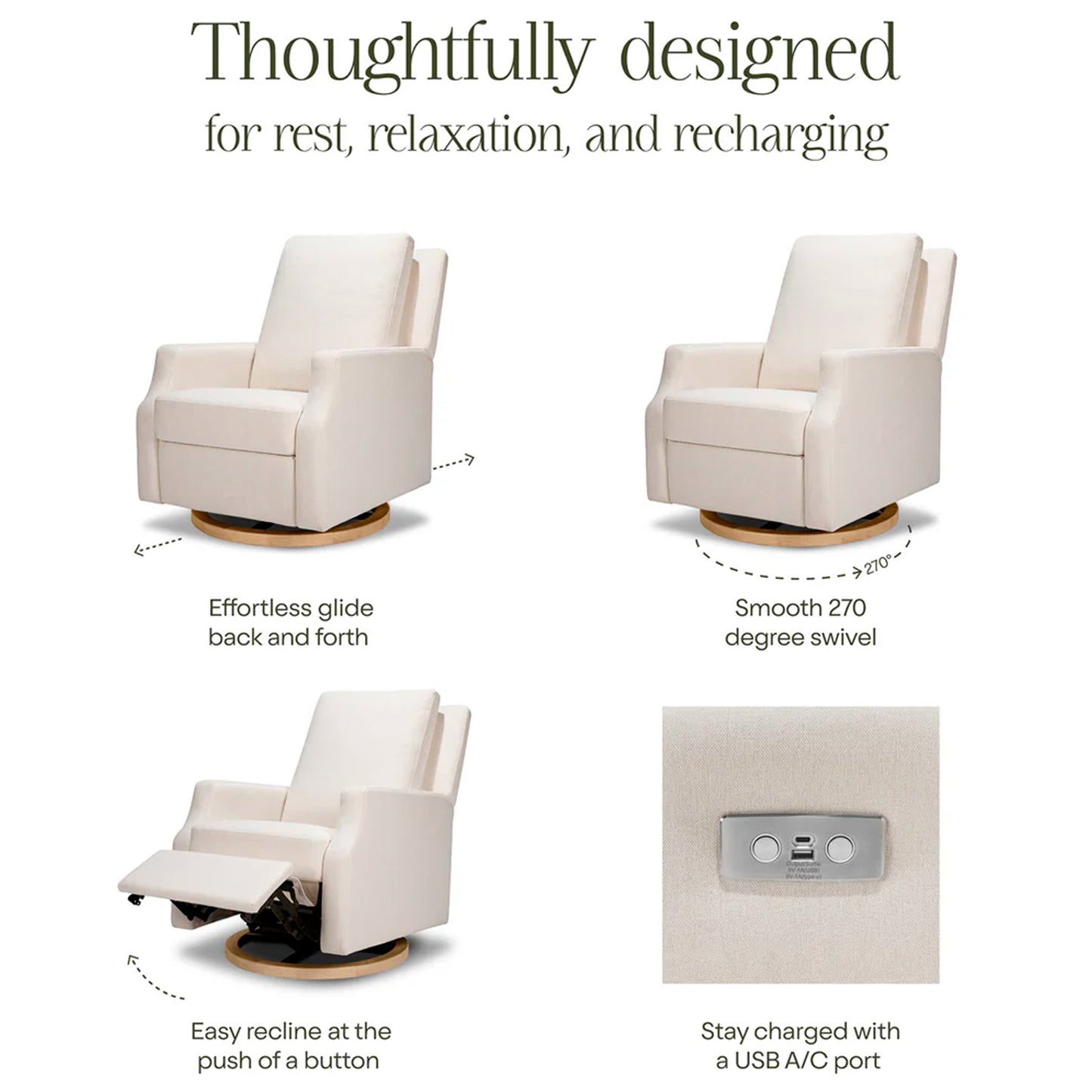 KFS-807 Modern Power Recliner Glider Chair