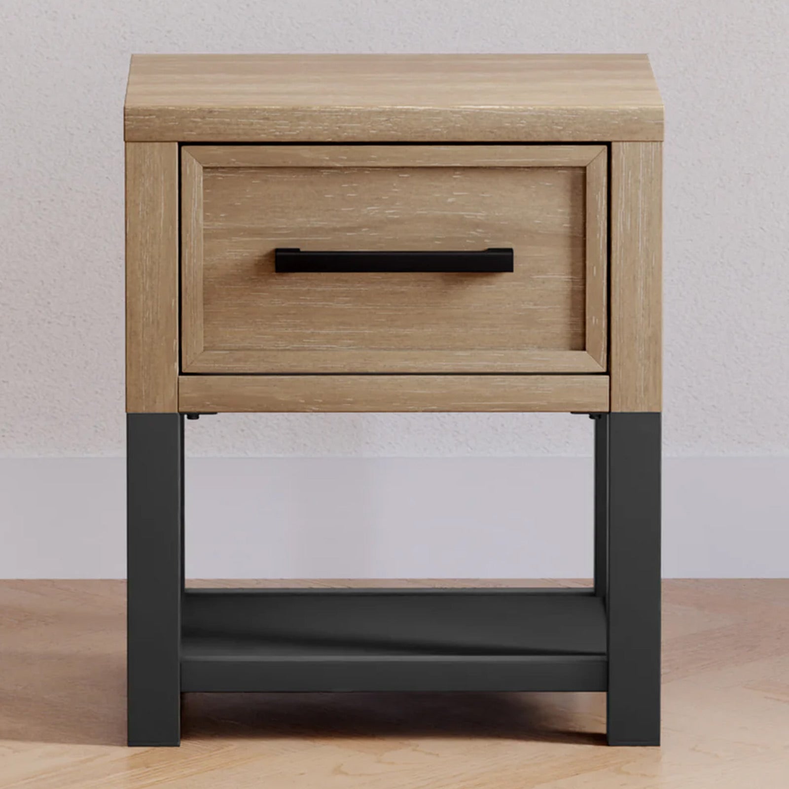 Premium driftwood bedside table for kids and teen bedrooms with drawer storage, available at Kids Furniture Superstore serving Los Angeles, Pasadena, Glendale, and Eagle Rock.