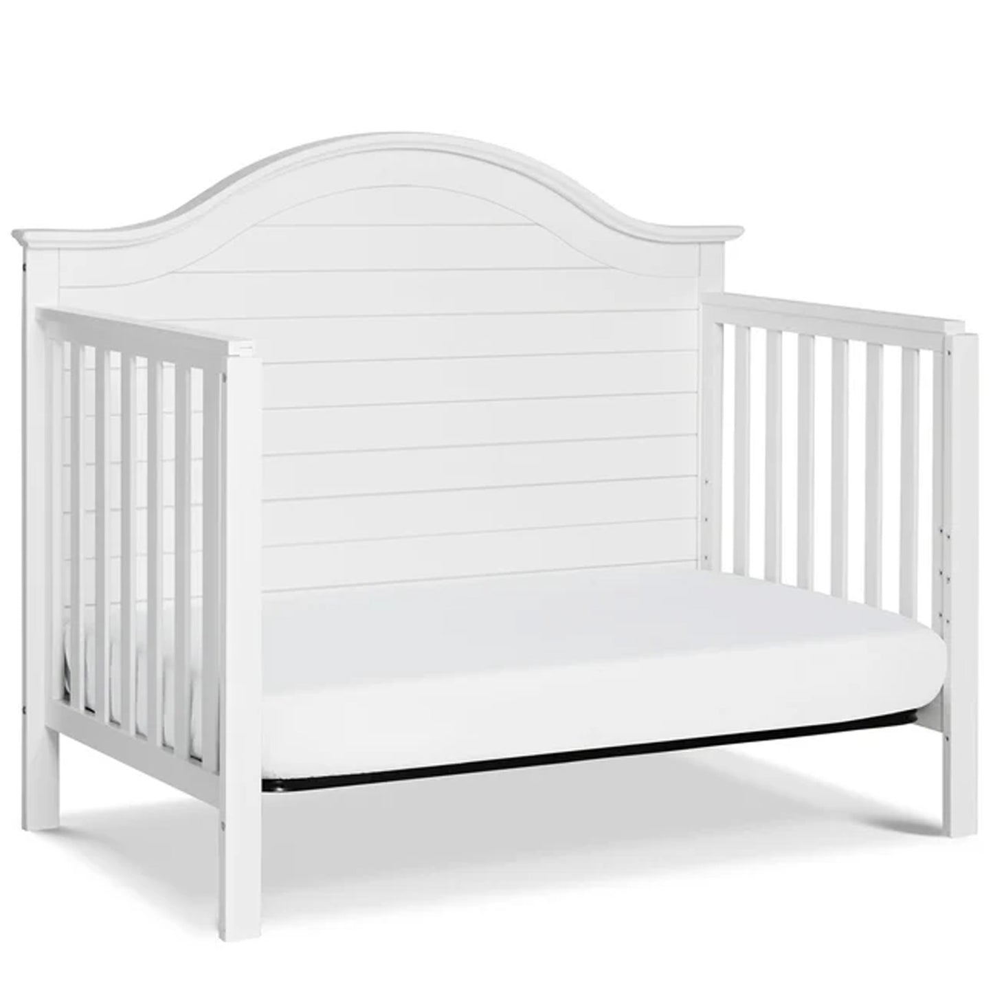 GREENGUARD Gold Certified Nolan convertible crib designed to grow from crib to toddler bed, daybed, and full-size bed