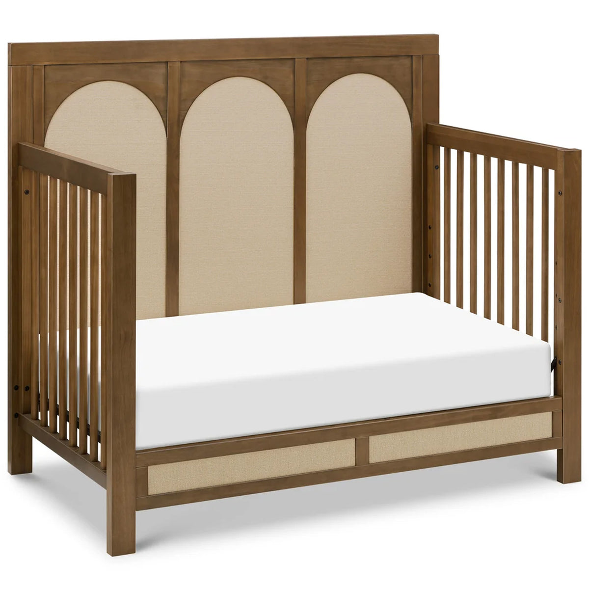 Natural Walnut convertible crib for modern nurseries available at Kids Furniture Superstore
