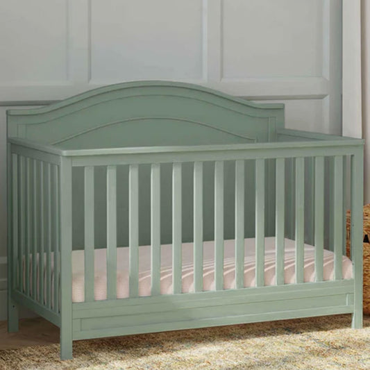 Light slate 4-in-1 convertible crib with Greenguard Gold certification – Los Angeles nursery