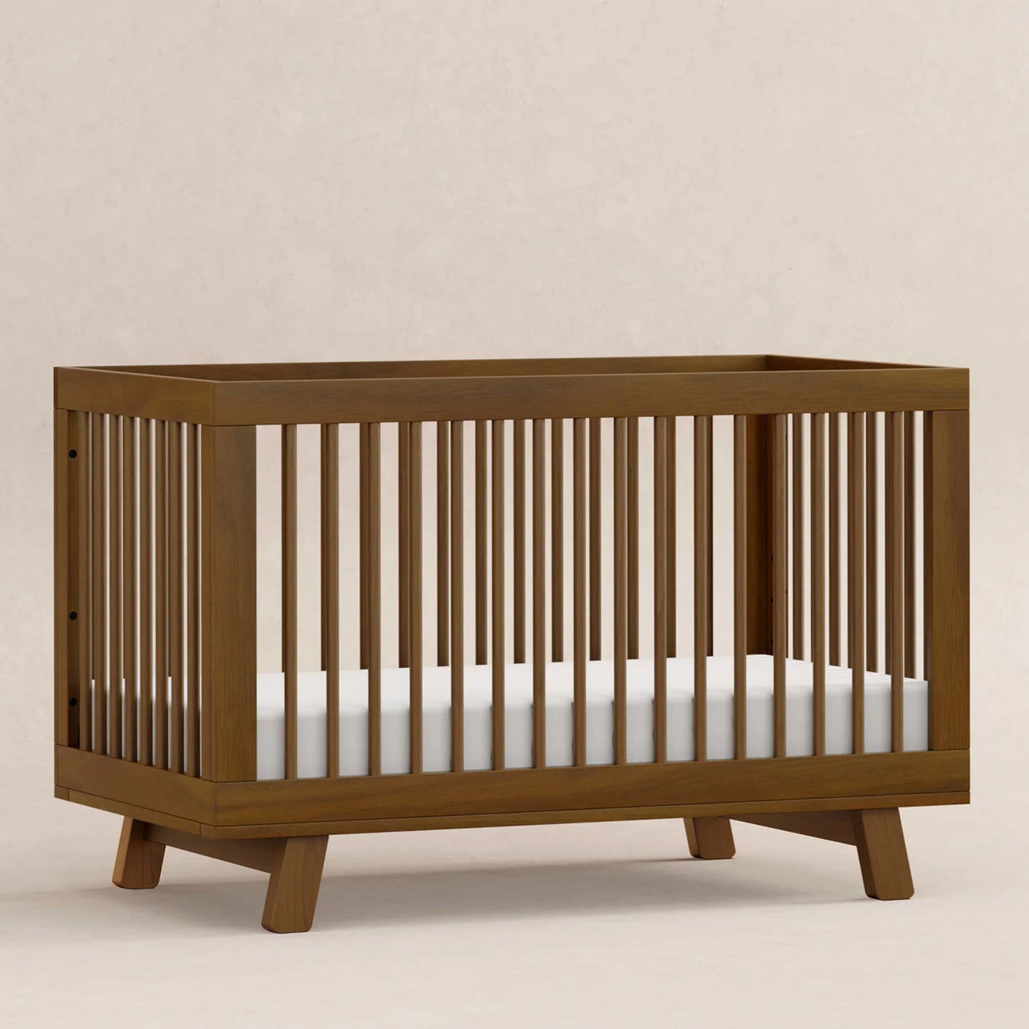 KFS-842 3-in-1 Convertible Spindle Crib in Natural Walnut