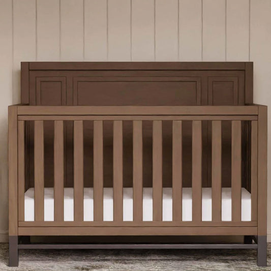 Modern driftwood crib with toddler bed conversion – Kids Furniture Los Angeles