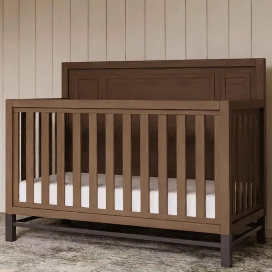 Newbern 4-in-1 Convertible Crib in Driftwood – Baby Furniture Los Angeles Eagle Rock