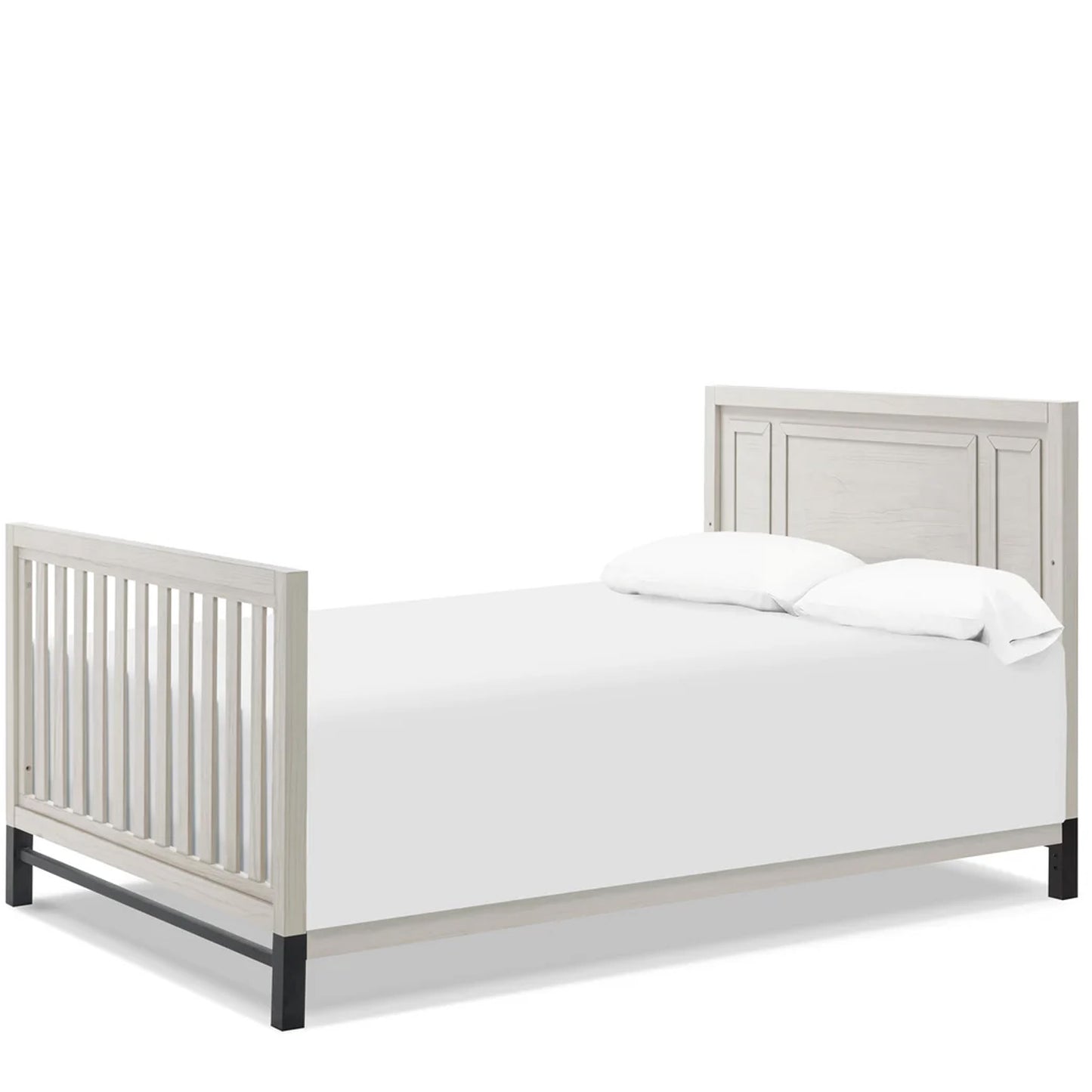 KFS-101 Modern Farmhouse 4-in-1 Convertible Crib – White Driftwood